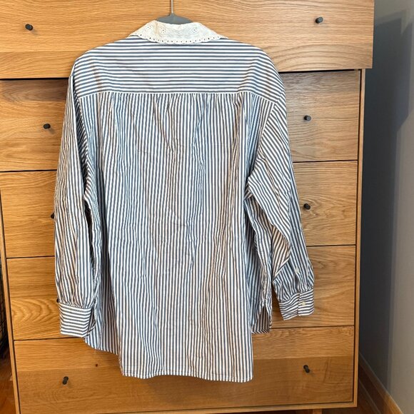 NWT Gap DÔEN Organic Cotton Striped Big Shirt - Picture 2 of 4